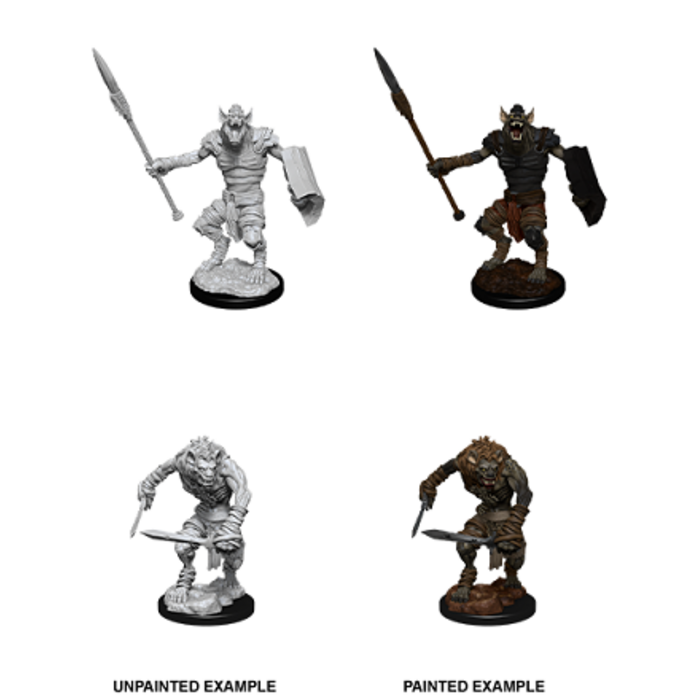 Wizkids/NECA LLC Nolzur's Marvelous Miniatures: Gnoll & Gnoll Flesh Gnawer