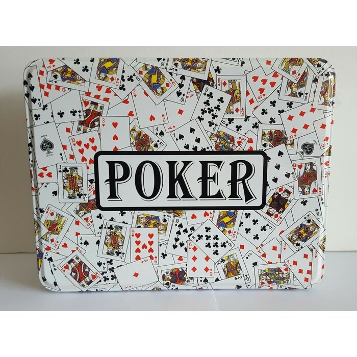 Jax Ltd. Professional Poker Game Set in White Tin