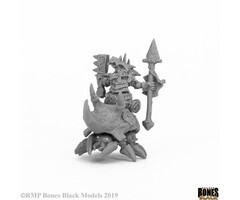 Reaper Miniatures Bones Black: Bloodstone Gnome Cavalry