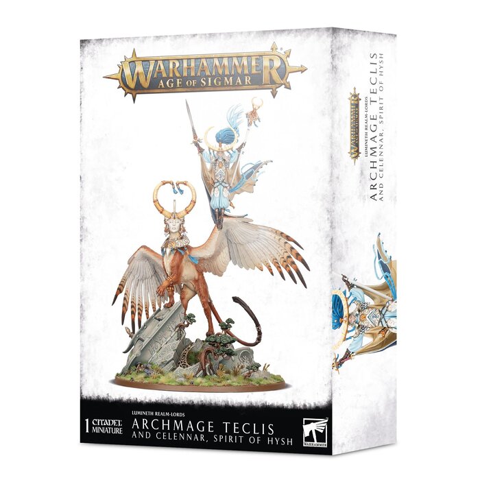 Games Workshop Warhammer Age of Sigmar: Lumineth Realm-Lords - Archmage Teclis and Celennar, Spirit of Hysh