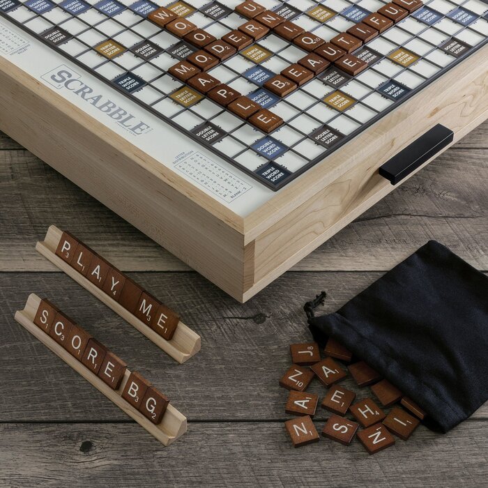 Winning Solutions Scrabble Maple Luxe Edition