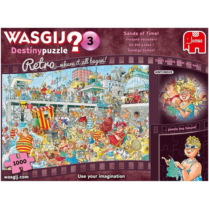 Jumbo Puzzles 1000 pcs - WASGIJ Retro Destiny: #3, Sands of Time!