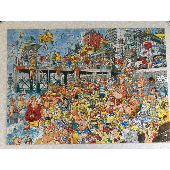 Jumbo Puzzles 1000 pcs - WASGIJ Retro Destiny: #3, Sands of Time!