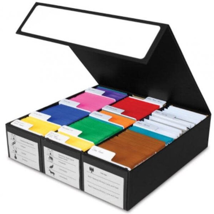 BCW Supplies Gaming Card Box - 3 Row Black / White