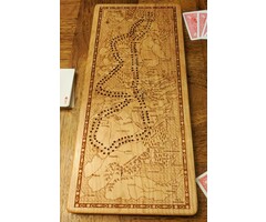 Unique Wood Products Wooden Cribbage Board: Game of Thrones - Westeros