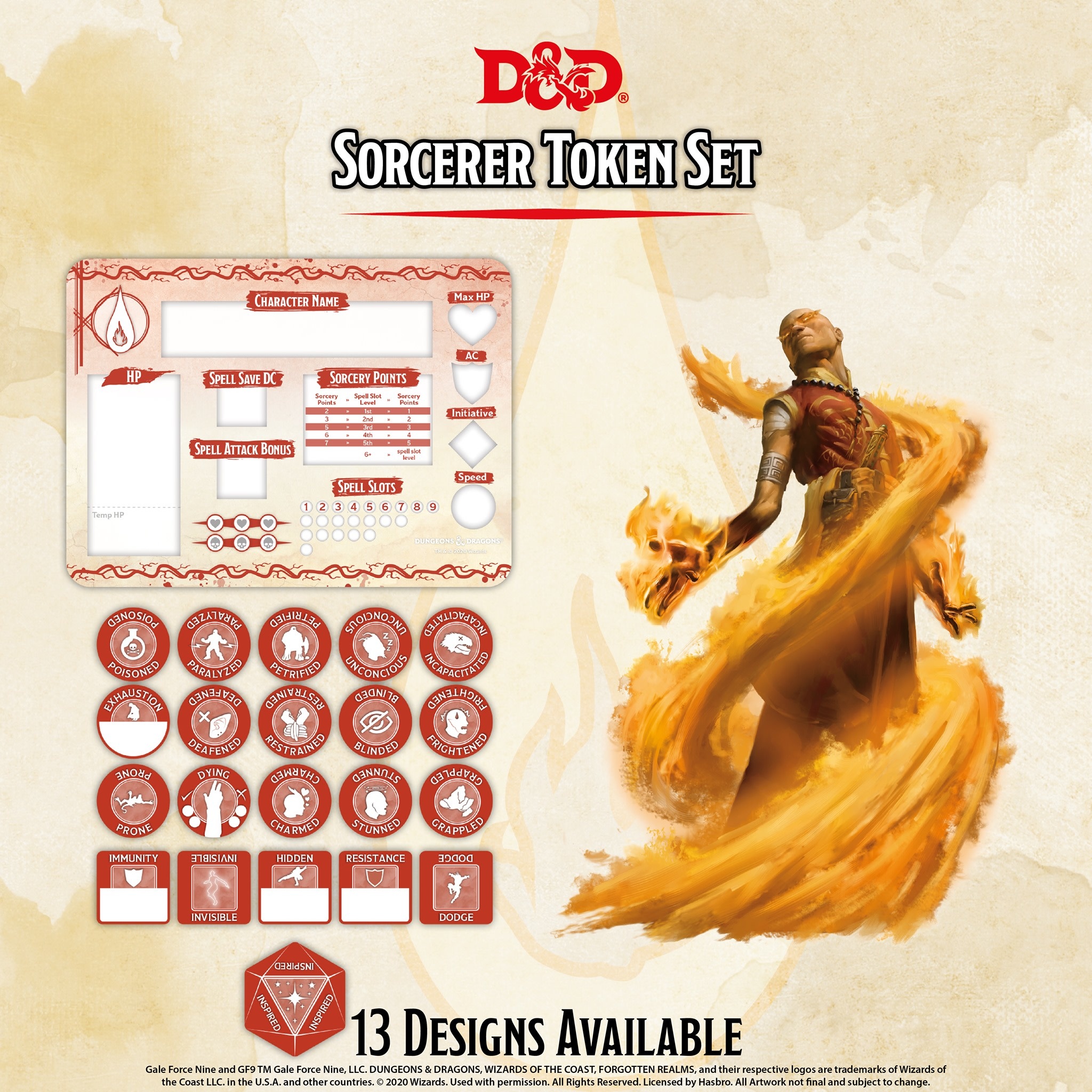 DONJEONS ET DRAGONS EXPANSION PACK ONE SCALE'S SET TOKEN SET 
