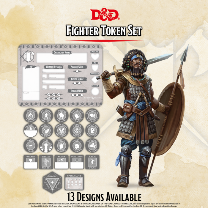 Gale Force Nine D&D 5e Character Token Sets