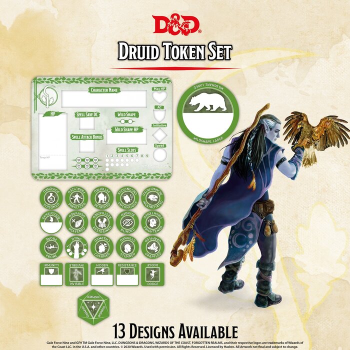 Gale Force Nine D&D 5e Character Token Sets