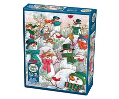 Cobble Hill Puzzles 500 pcs - Hill of a Lot of Snowmen