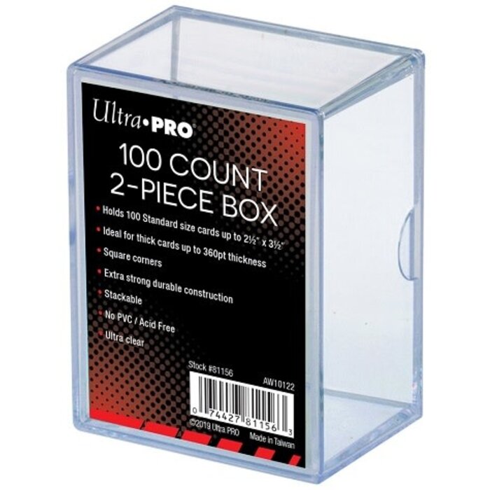 Ultra Pro Card Box 2 Piece - 100 Count