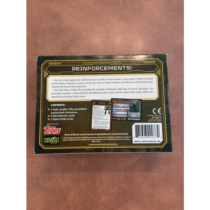 Catalyst Games Battletech: Clan Heavy Striker Star