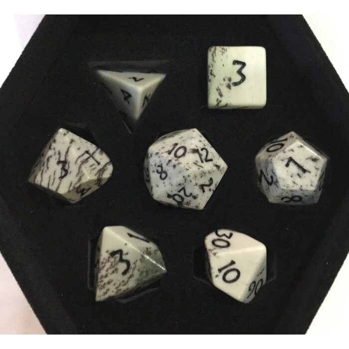 Fifteen4Two Ventures 7-Piece RPG Gemstone Dice Set: