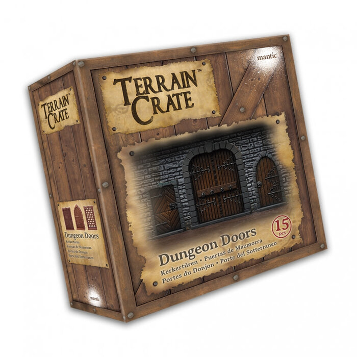 Mantic Games Terrain Crate Environment Miniatures Dungeon Doors 15 pcs