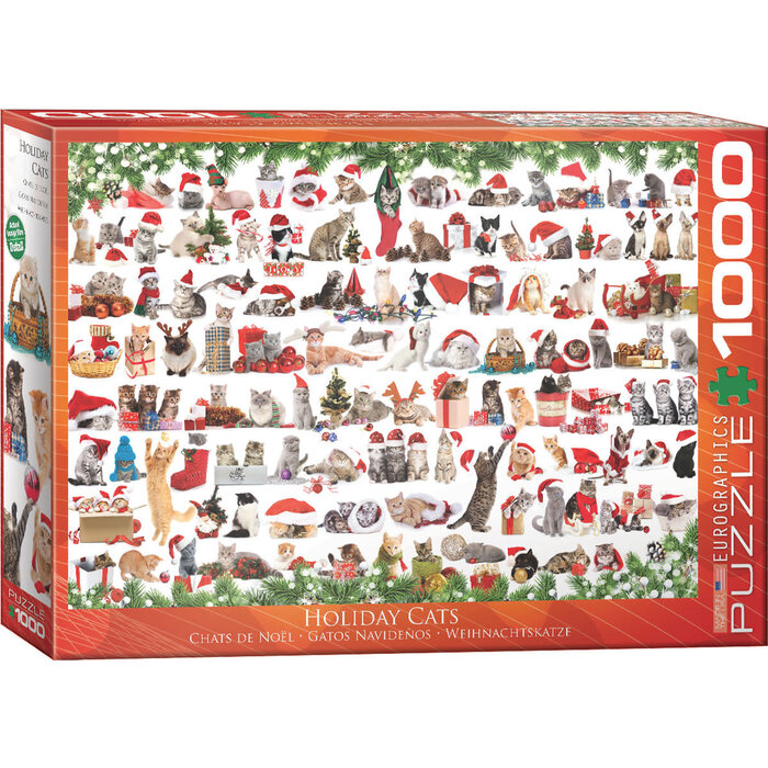 Eurographics 1000 pcs - Holiday Cats