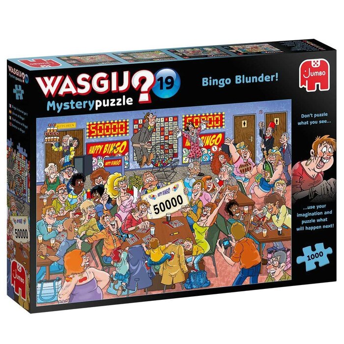 Jumbo Puzzles 1000 pcs - WASGIJ Mystery: #19, Bingo Blunder!