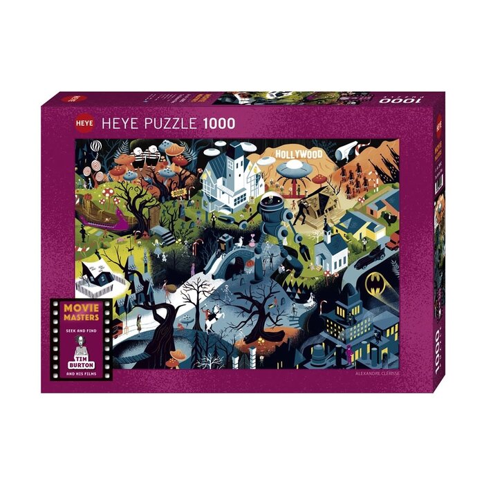 Heye Puzzles 1000 pcs - Movie Masters: Tim Burton Films (Clérisse)