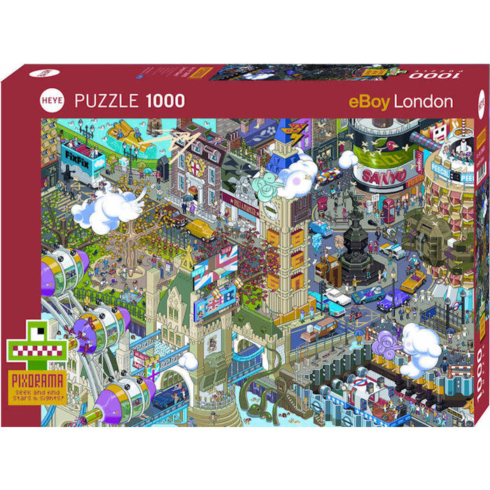 Heye Puzzles 1000 pcs - Pixorama: London Quest (eBoy)