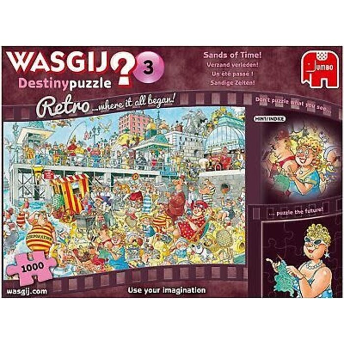 Jumbo Puzzles 1000 pcs - WASGIJ Retro Destiny: #3, Sands of Time!