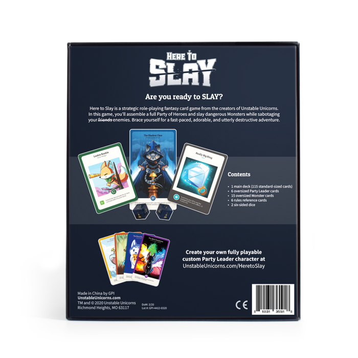 TeeTurtle Games Here to Slay