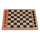 Checkers Set 12" Wooden Black/Red with Storage