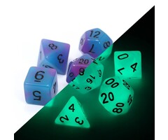 Die Hard Dice 7-Piece RPG Dice Set: Glow in the Dark (Assorted Colours)