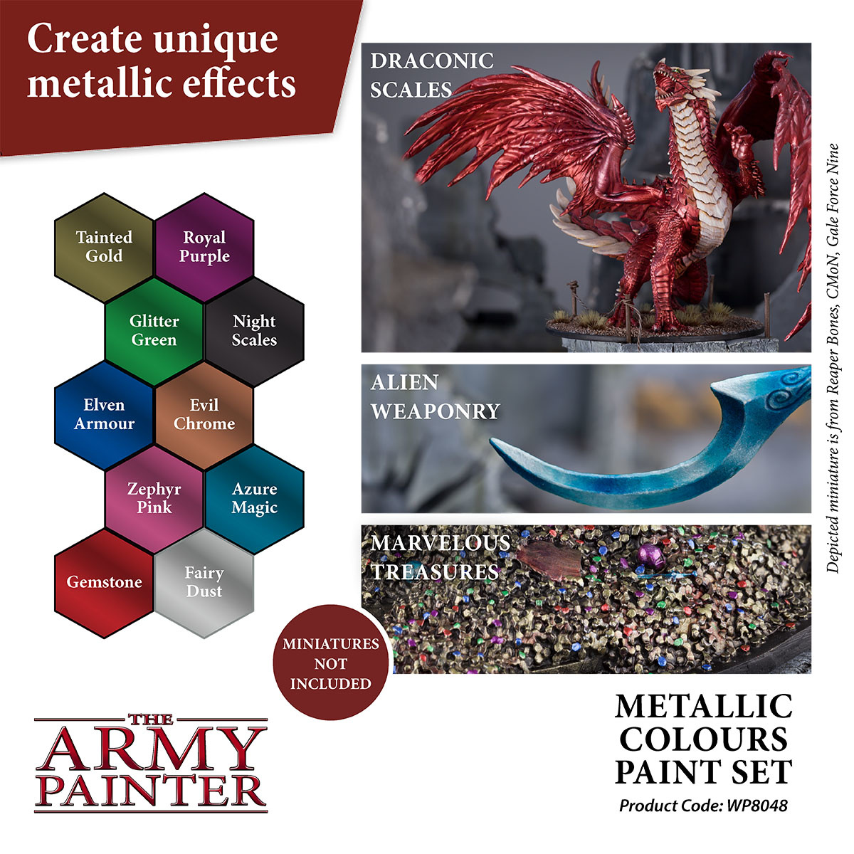 The Army Painter Warpaints Air Starter Set - Non-Toxic Water Based Airbrush  paint set paint and primer for Tabletop Roleplaying, Boardgames, and  Wargames Miniature Model Painting 