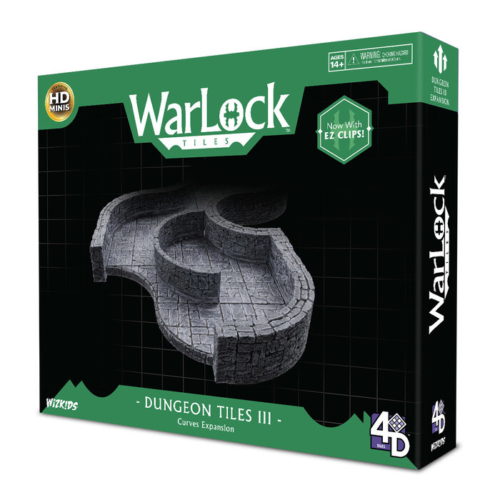 Wizkids/NECA LLC Warlock Tiles: Dungeon Tiles 3 - Curves Expansion