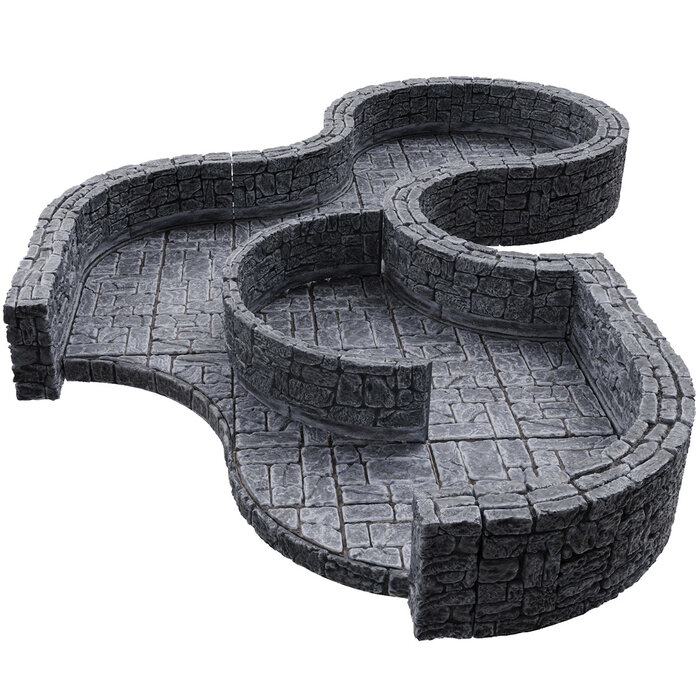 Wizkids/NECA LLC Warlock Tiles: Dungeon Tiles 3 - Curves Expansion