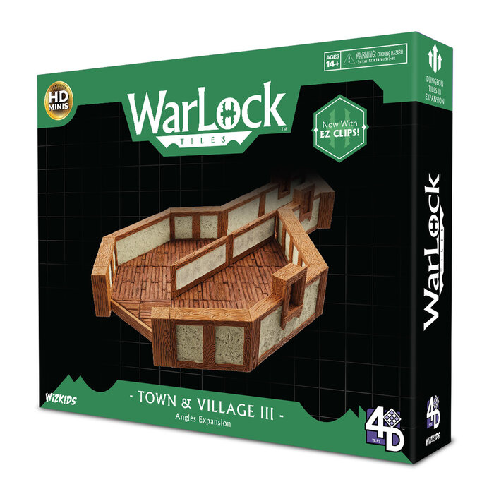 Wizkids/NECA LLC Warlock Tiles: Town & Village 3 - Angles