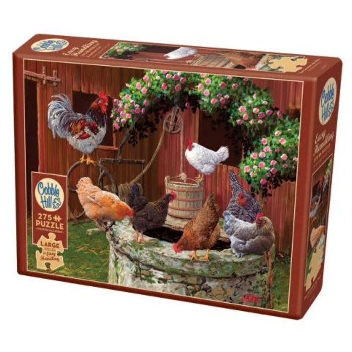 Cobble Hill Puzzles 275 pcs - The Chickens Are Well (Easy Handling)