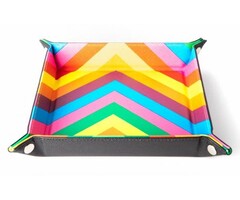 Metallic Dice Games Dice Tray - Folding (Assorted Colours) Square