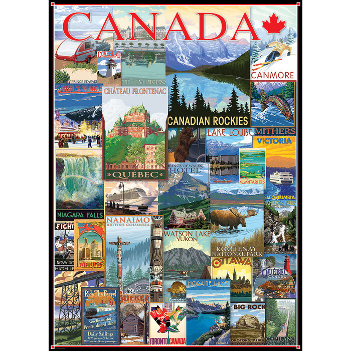 Eurographics 1000 pcs - Travel Canada: Vintage Posters