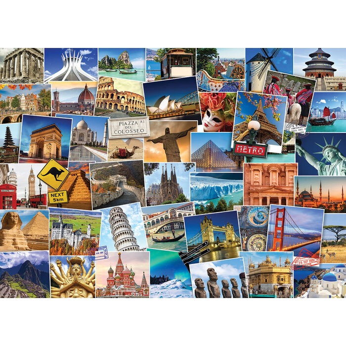 Eurographics 1000 pcs - Globetrotter: World