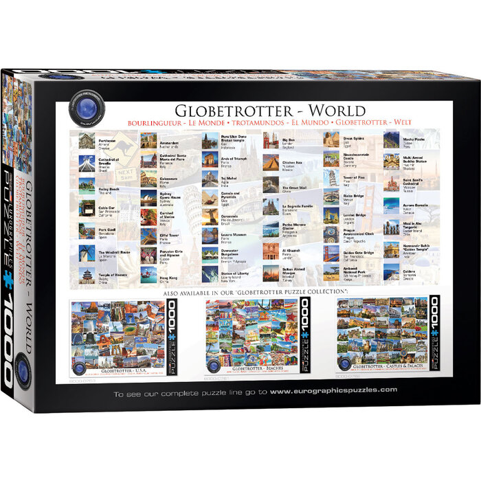 Eurographics 1000 pcs - Globetrotter: World