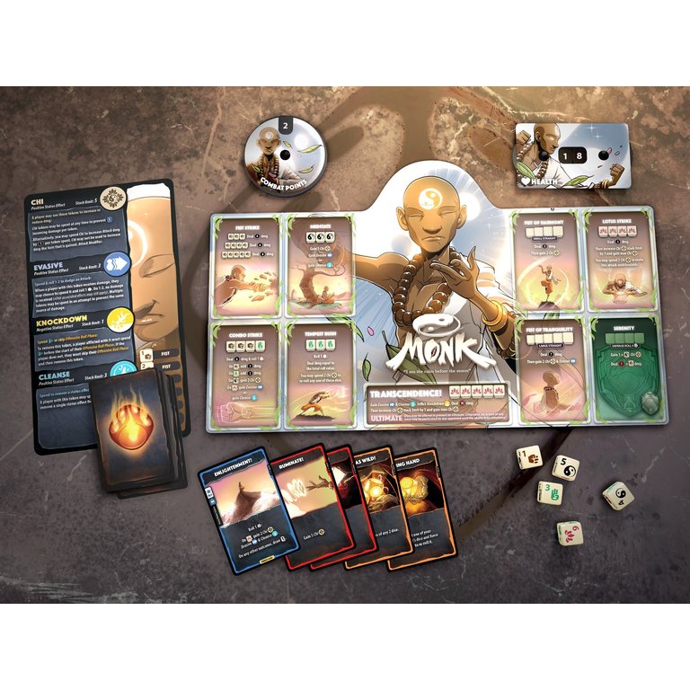 Dice Throne Season One Rerolled Monk v Paladin Boardgames.ca