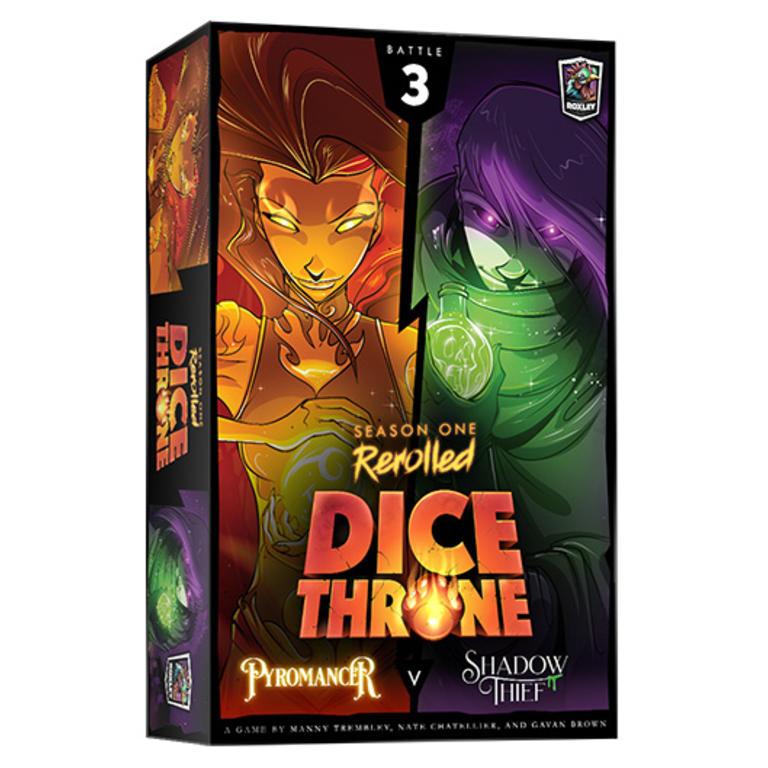 Dice Throne Season One Rerolled Pyro v Shadow Thief Boardgames.ca