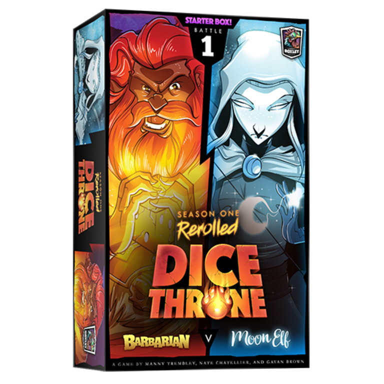 Dice Throne Season One Rerolled Barbarian v Moon Elf Boardgames.ca