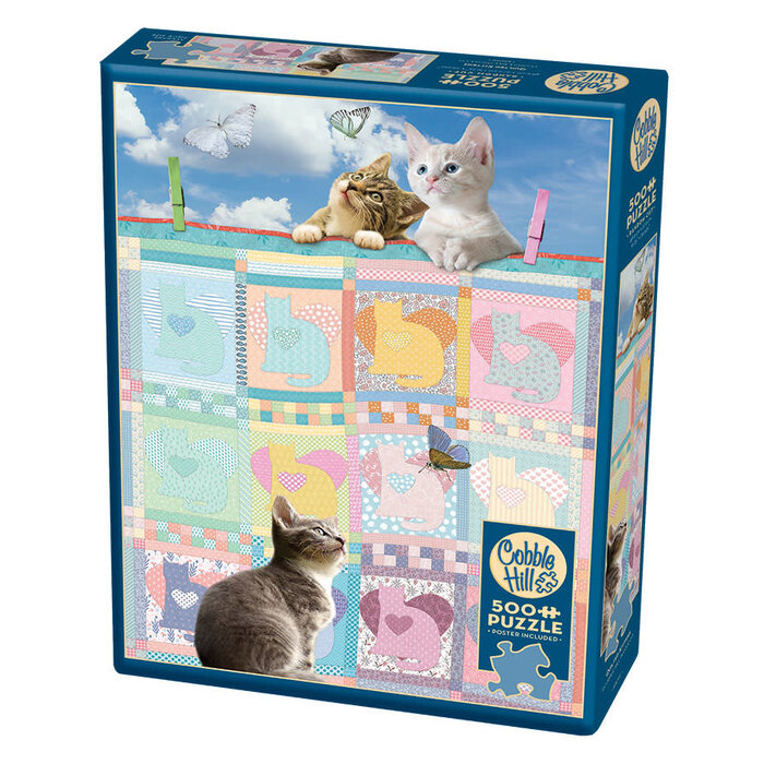 Cobble Hill Puzzles 500 pcs - Quilted Kittens