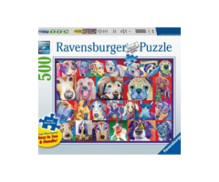 Ravensburger 500 pcs - Hello Doggie (Large Piece Format)