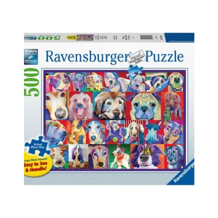 Ravensburger 500 pcs - Hello Doggie (Large Piece Format)