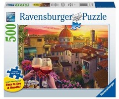 Ravensburger 500 pcs - Cozy Wine Terrace (Large Piece Format)