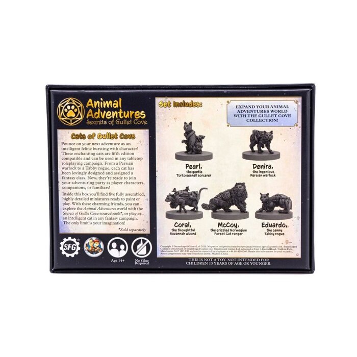 Steamforged Games Animal Adventures: Secrets of Gullet Cove - The Cats of Gullet Cove