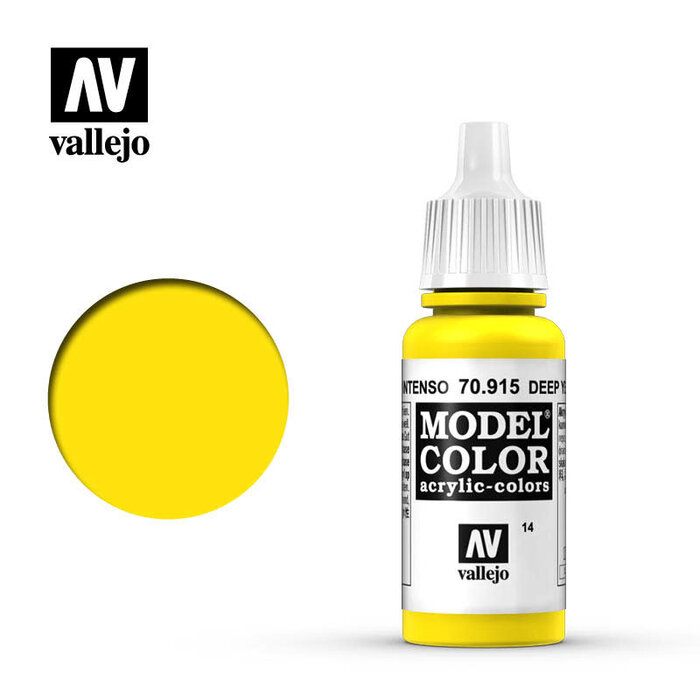 Vallejo Vallejo Model Color Acrylic Paint Deep Yellow 17mL