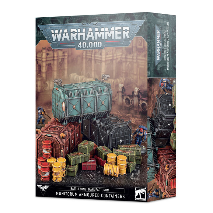 Games Workshop Warhammer 40K: Battlezone - Manufactorum Munitorum Armoured Containers