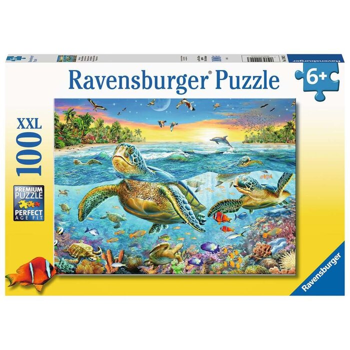 Ravensburger 100 pcs - Swim with Sea Turtles (XXL)