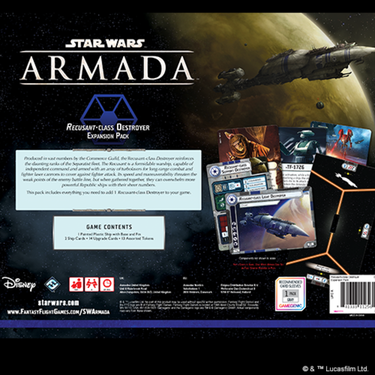 Star Wars Armada Recusant Class Destroyer Boardgames.ca