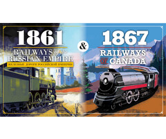 Misc Board Games 1861 Railways of Russia & 1867 Railways of Canada by Grand Trunk Games