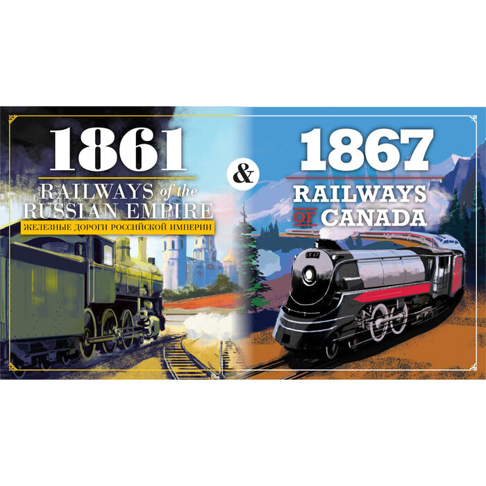 Misc Board Games 1861 Railways of Russia & 1867 Railways of Canada by Grand Trunk Games