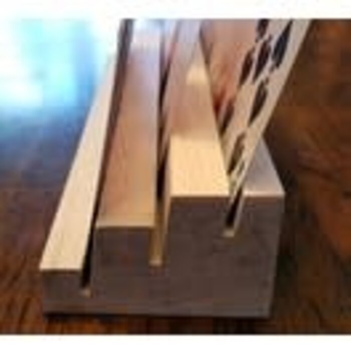 Unique Wood Products Tiered Playing Card Holder