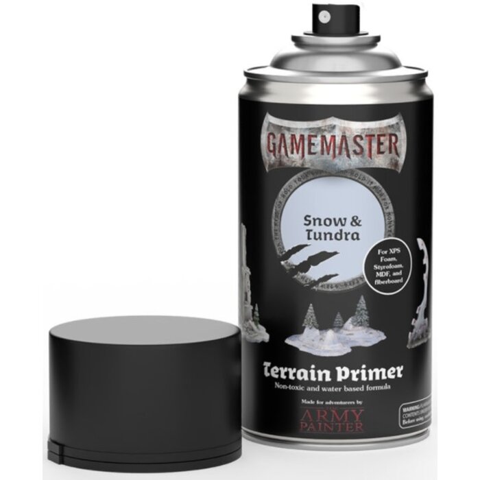 The Army Painter Gamemaster Terrain Primer Spray (300 mL) - Snow & Tundra